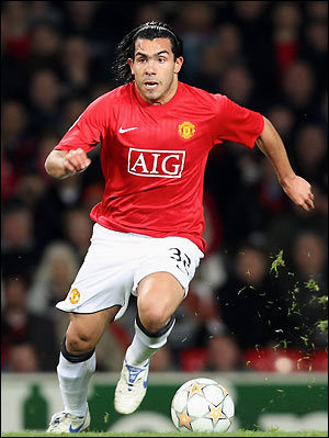 Inter Milan chief Branca in London for talks over Man Utd's Tevez